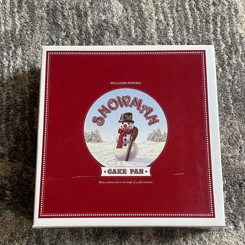 Williams Sonoma Festive Snowman Cake Pan